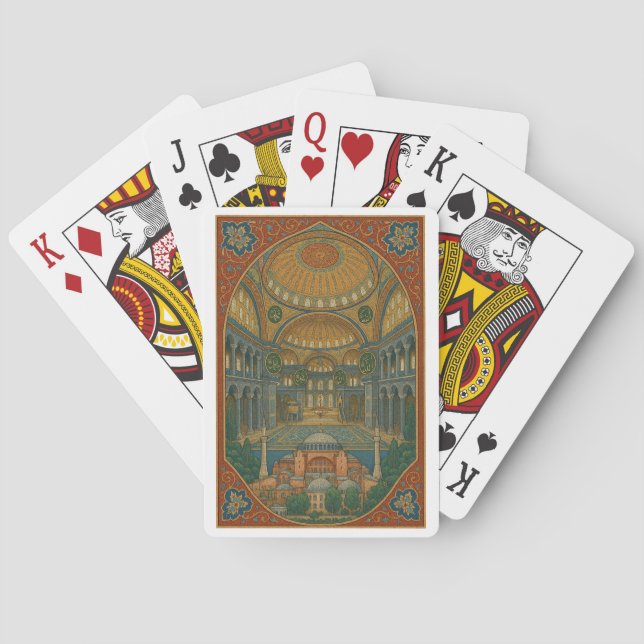 Anatolia Inspiriert Kartendesign Spielkarten (Rückseite)