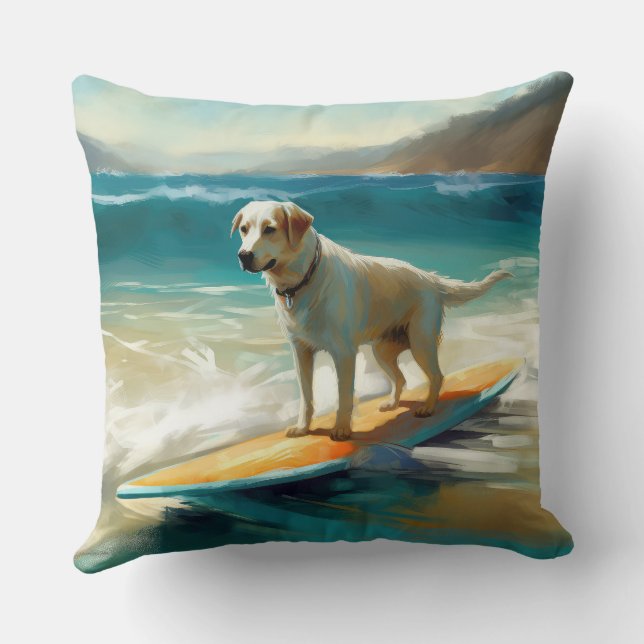 Anatolian Shepherd Beach Surfmalerei Kissen (Rückseite)