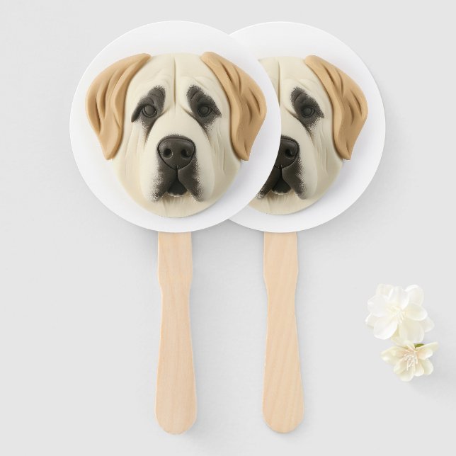 Anatolian Shepherd Dog 3D Inspiriert Fächer (Vorne und Hinten)
