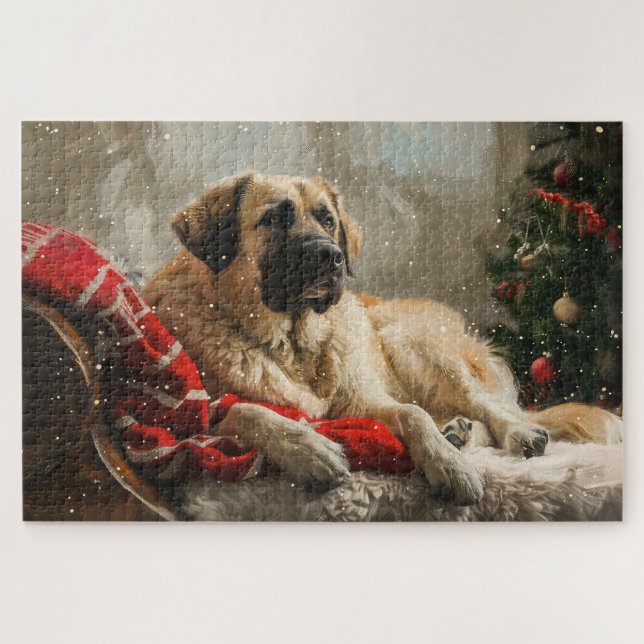 Anatolian Shepherd Dog Christmas festival (Horizontal)