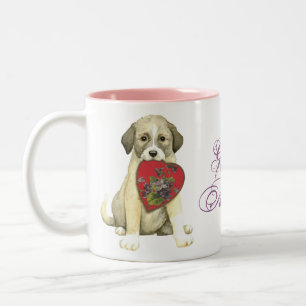 Anatolian Shepherd Dog Heart Mama Zweifarbige Tasse