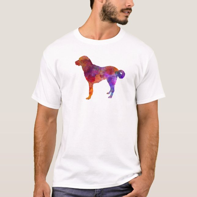 Anatolian Shepherd Dog im Watercolor T-Shirt (Vorderseite)