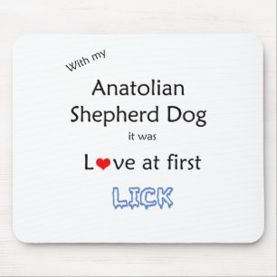 Anatolian Shepherd Dog Lick Design Mousepad