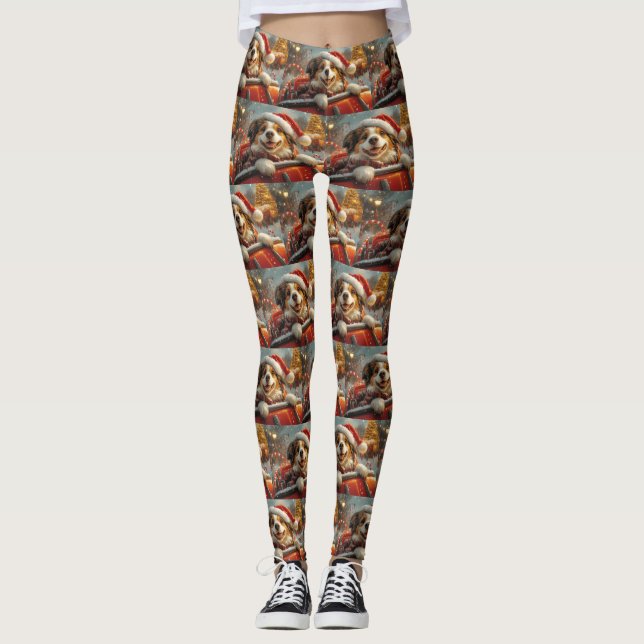 Anatolian Shepherd Dog Roller Untersetzer Weihnach Leggings (Vorderseite)