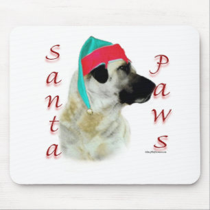 Anatolian Shepherd Dog Santa Paws Mousepad