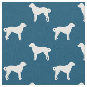 Anatolian Shepherd Dog Silhouetten Gemustert Stoff