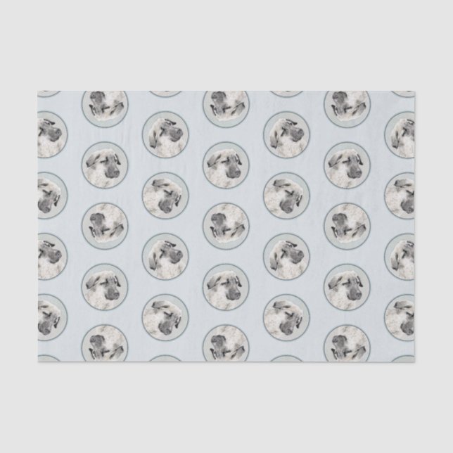 Anatolian Shepherd Fawn Malerei Original Dog Art Seidenpapier (Vorderseite)