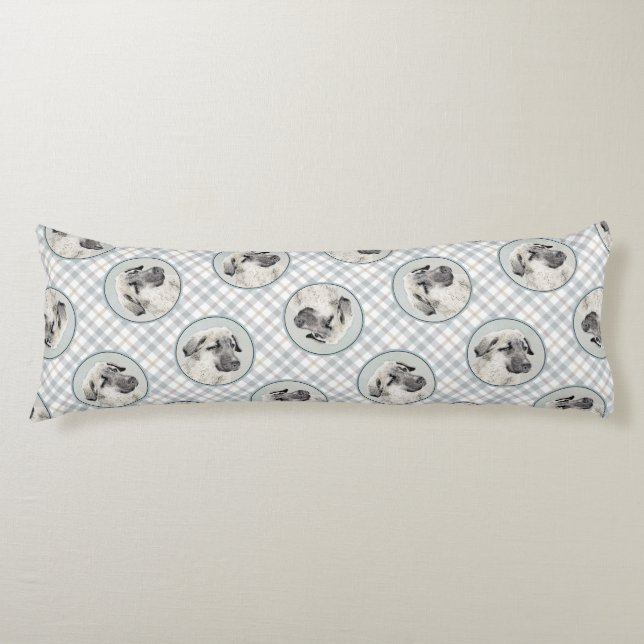 Anatolian Shepherd Fawn Malerei Original Dog Art Seitenschläferkissen (Vorderseite)