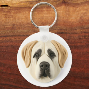 Anatolian Shepherd Hund 3D Inspiriert Schlüsselanhänger