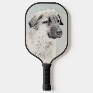 Anatolian Shepherd Painting - Original Dog Art Pic Pickleball Schläger