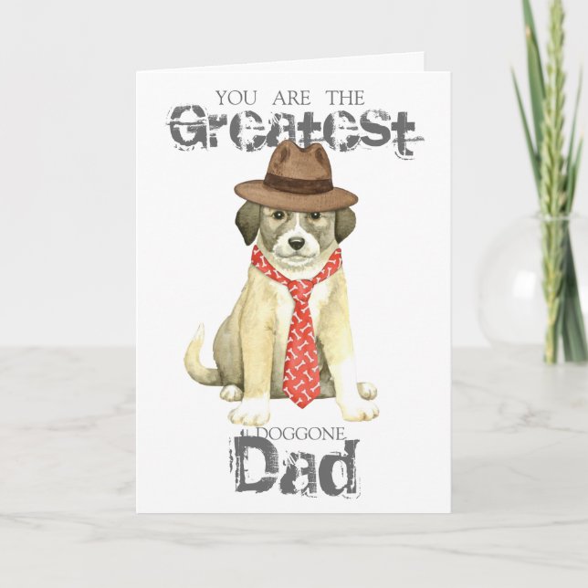 Anatolian Shepherd Vater Card Karte (Vorderseite)