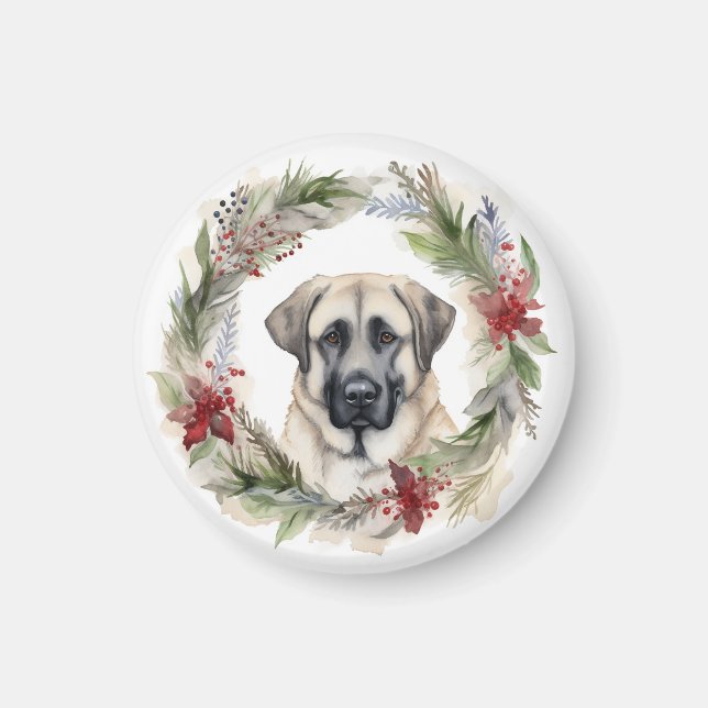 Anatolian Shepherd Weihnachtsfeiertag Magnet (Vorne)