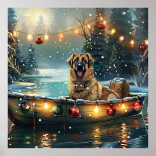 Anatolian Shepherd Weihnachtsfeiertage Poster