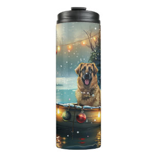 Anatolian Shepherd Weihnachtsfeiertage Thermosbecher