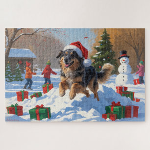 Anatolian Shepherd Weihnachtsfest Schnee