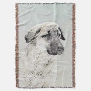 Anatolische Hirtenmalerei - Original Hundekunst Decke