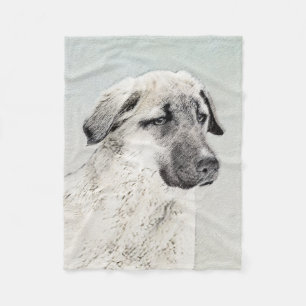 Anatolische Hirtenmalerei - Originelle Hundekunst Fleecedecke