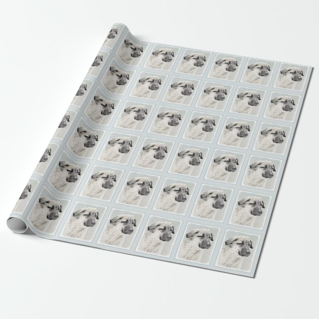 Anatolische Hirtenmalerei - Originelle Hundekunst Geschenkpapier (Ungerollt)