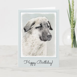 Anatolische Hirtenmalerei - Originelle Hundekunst Karte