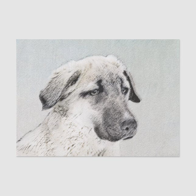 Anatolische Hirtenmalerei - Originelle Hundekunst Seidenpapier (Vorderseite)