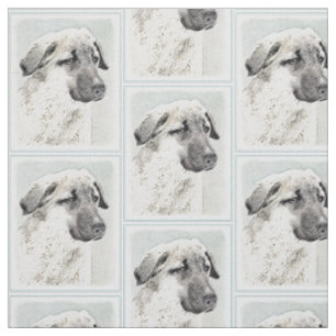 Anatolische Hirtenmalerei - Originelle Hundekunst Stoff