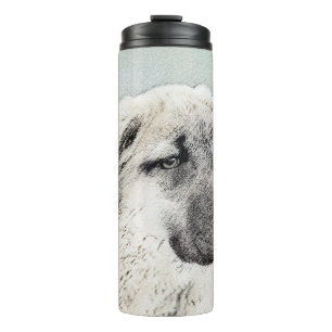 Anatolische Hirtenmalerei - Originelle Hundekunst Thermosbecher
