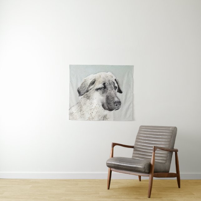 Anatolische Hirtenmalerei - Originelle Hundekunst Wandteppich (Beispiel (Horizontal))