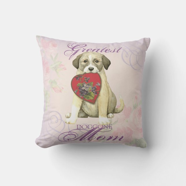 Anatolische Schäfer-Hundeherz-Mama Kissen (Vorderseite)