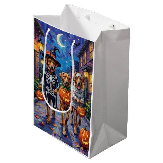 Anatolische Schäferhunde Halloween-Kostüme Mittlere Geschenktüte (Vorderseite Schrägansicht)