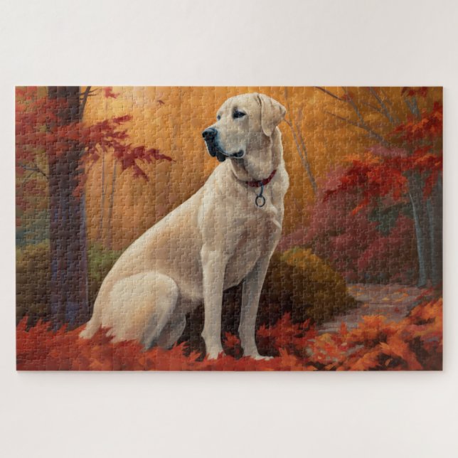 Anatolischer Hirte im Herbst Leaves Fall Inspirier (Horizontal)