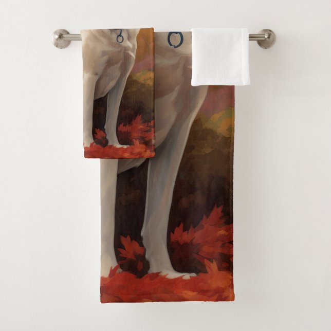 Anatolischer Hirte im Herbst Leaves Fall Inspirier Badhandtuch Set (Insitu)
