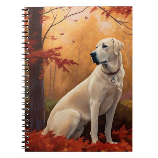 Anatolischer Hirte im Herbst Leaves Fall Inspirier Notizblock (Vorderseite)
