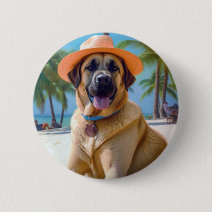 Anatolischer Hirtenhund am Strand, Geschenk für Hu Button