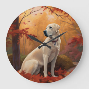 Anatolischer Hirtenhund im Herbst inspirieren fall Große Wanduhr