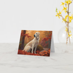 Anatolischer Hirtenhund im Herbst inspirieren fall Karte