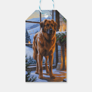 Anatolischer Hirtenhund mit Weihnachtslichtern Fei Geschenkanhänger