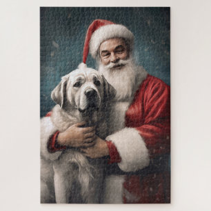 Anatolischer Hirtenhund mit Weihnachtsmann Weihnac