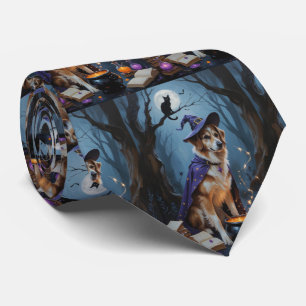 Anatolischer Hirtenhund - Whimsical Halloween-Male Krawatte