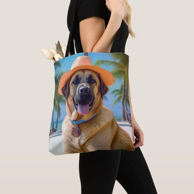 Anatolischer Schäferhund am Strand, Hundeliebhaber Tasche (Von Nahem)
