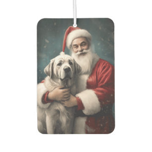Anatolischer Schäferhund mit Weihnachten des Weihn Autolufterfrischer