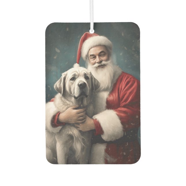 Anatolischer Schäferhund mit Weihnachten des Weihn Autolufterfrischer (Vorderseite)