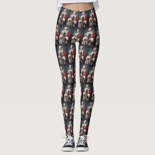 Anatolischer Schäferhund mit Weihnachten des Weihn Leggings