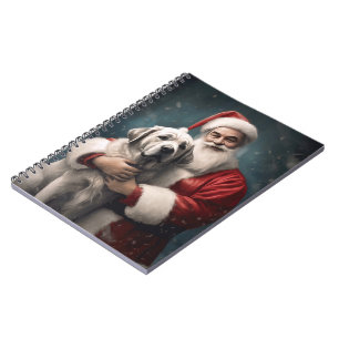 Anatolischer Schäferhund mit Weihnachten des Weihn Notizblock