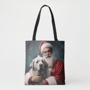 Anatolischer Schäferhund mit Weihnachten des Weihn Tasche