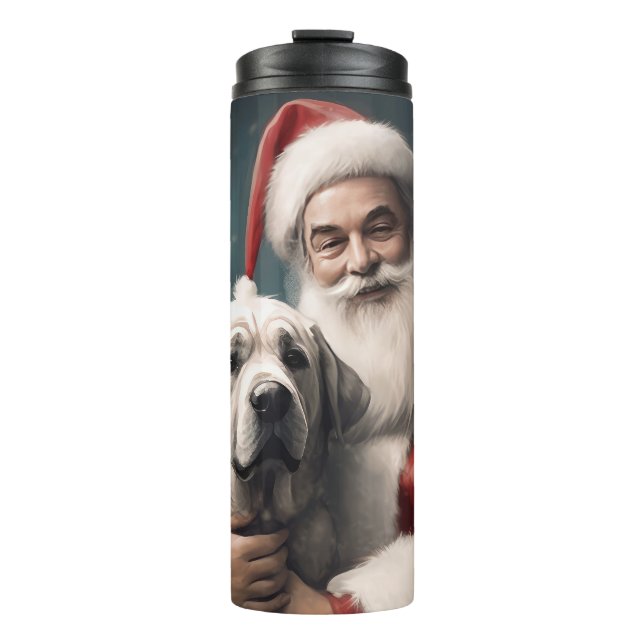 Anatolischer Schäferhund mit Weihnachten des Weihn Thermosbecher (Vorderseite)