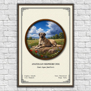 Anatolischer Schäferhund Zoologie-Serie Poster