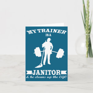 Anatoly Mein Trainer ist Hausmeister Lustiger Gymn Karte