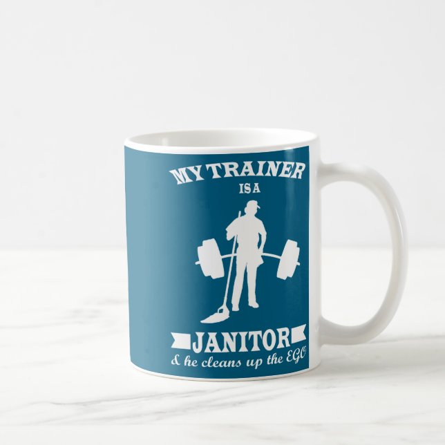 Anatoly My Trainer Is Janitor Funny Gym Prank  Kaffeetasse (Rechts)