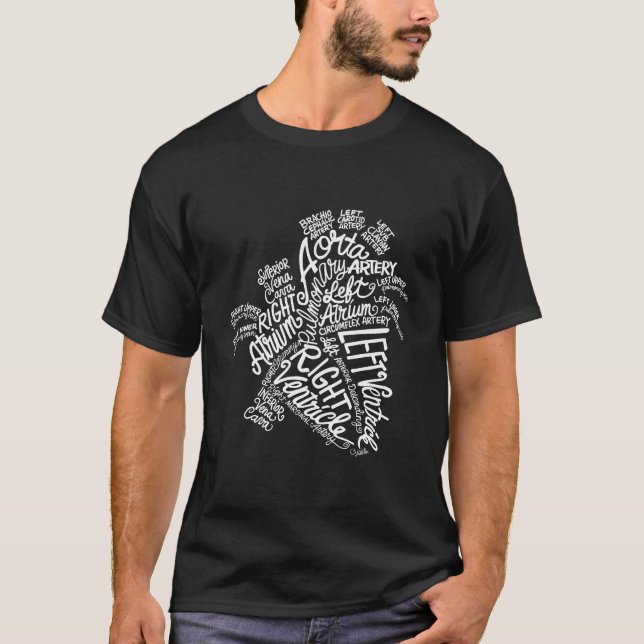Anatomical He White Word Medical T-Shirt (Vorderseite)