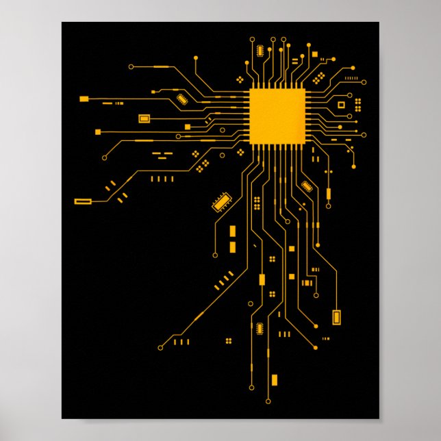 Anatomical Heart Cpu Processor Computer Science Pr Poster (Vorne)